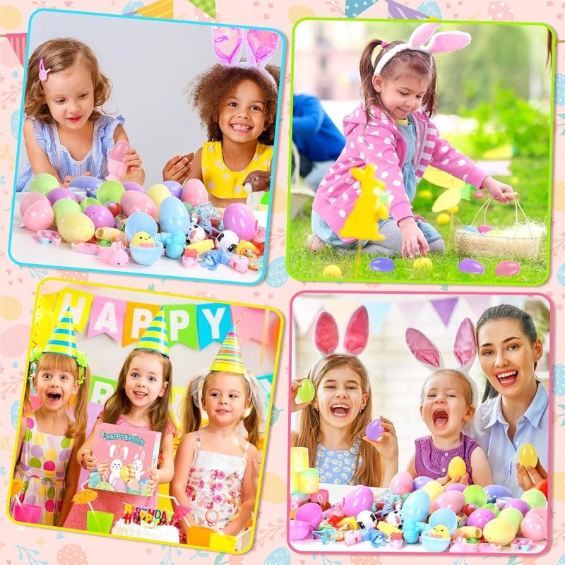 Prefilled Easter Eggs with Toys and Stickers for Egg Hunts 19$ TODAY ONLY