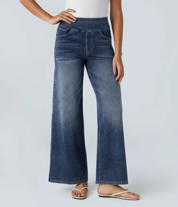 High-Waisted Wide Leg Jeans™ — Unlock All-Day Confidence and Freedom in Every Step