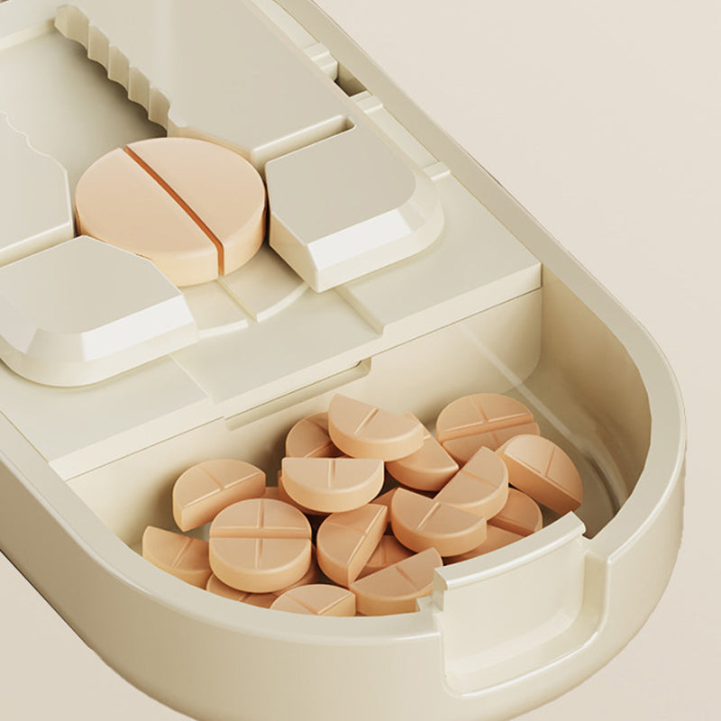 Virosa Pill Cutter — Compact Precise Tablet Splitter with Storage Compartment