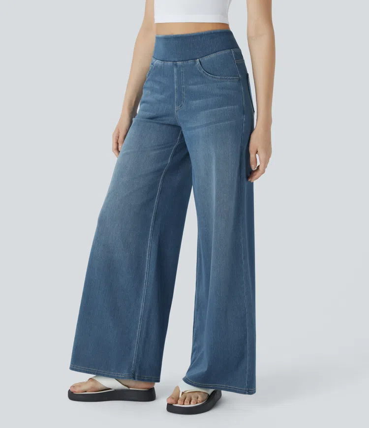 High-Waisted Wide Leg Jeans™ — Unlock All-Day Confidence and Freedom in Every Step