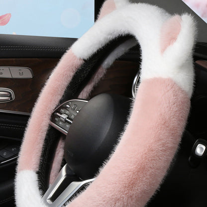 Plush Cat Ear Steering Cover™ — Gjør grepet ditt koselig, styr veien med stil og selvtillit