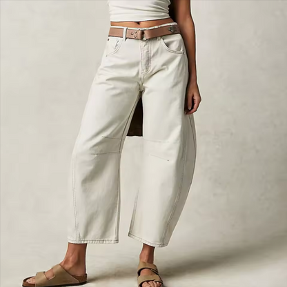 Liora Wide-Leg Jeans — Mid-Rise Stretch Denim for Casual Comfort