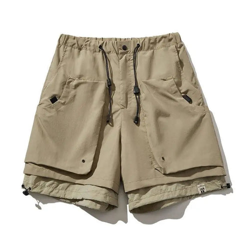 Asheron — Lightweight Nylon Cargo Shorts with Adjustable Fit