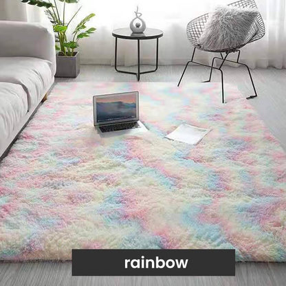 ⏳Reducere 50% pentru Timp Limitat⏰Covoraș de Podea Pufoasă cu Culoare Gradient🛋️