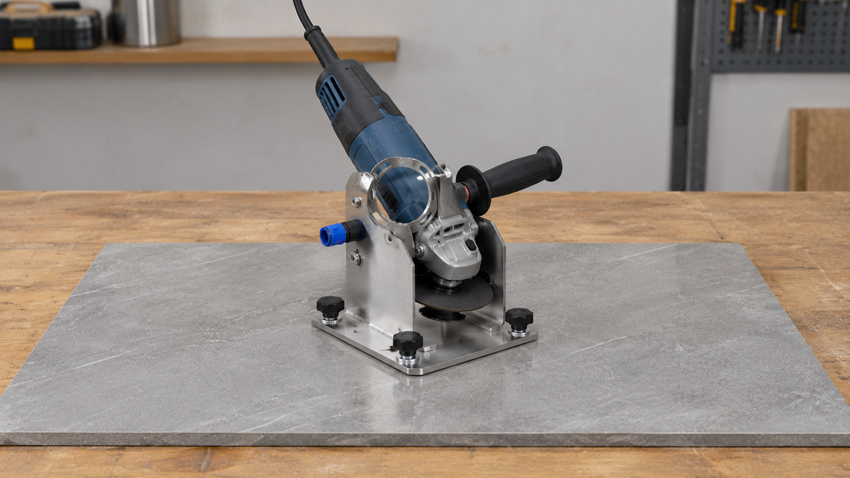 Grindro™ Angle Grinder Stand for Tile Chamfer Cutting