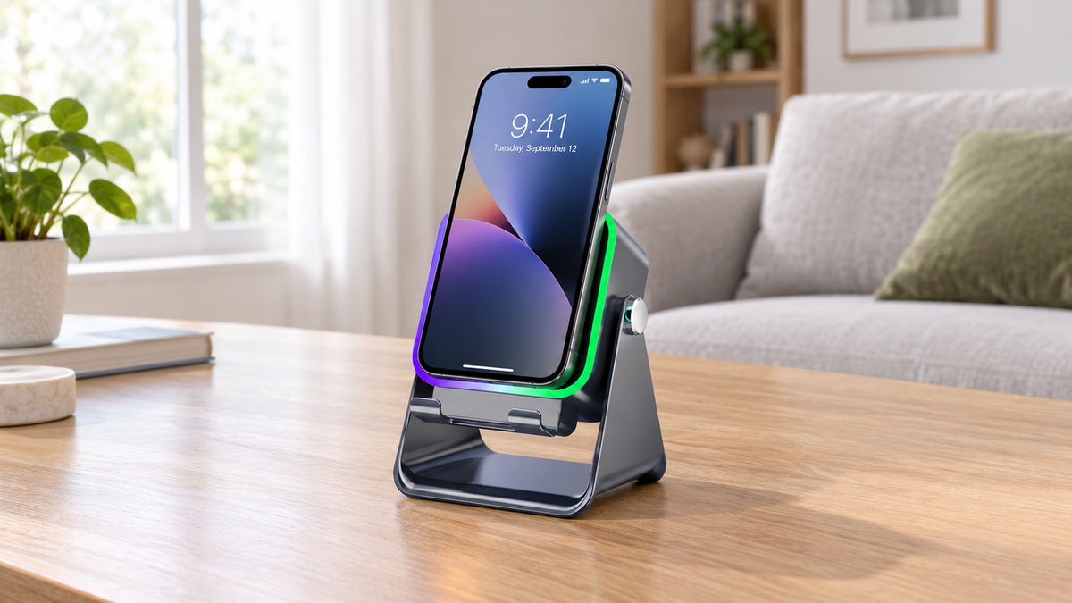 Sonaq™ 5-i-1 trådløs induktionshøjttaler med telefonholder