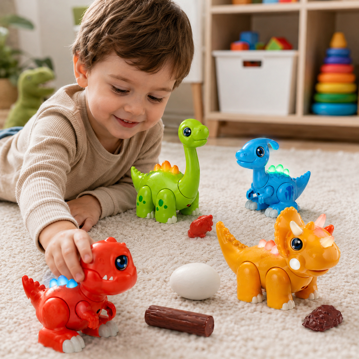 Dinoby™ dinosaurlegetøj, du selv bygger