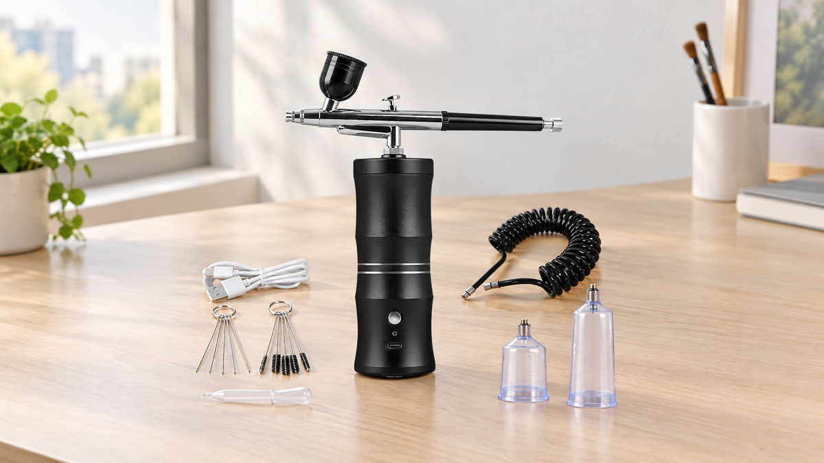 Aerolo™-elektrisk airbrush-sæt med kompressor