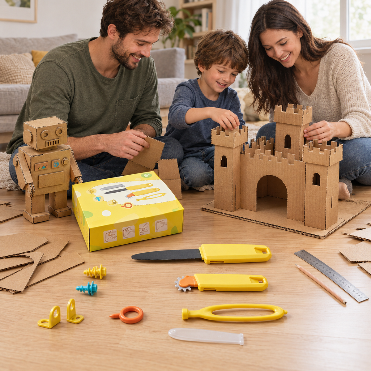 Buildo™ Kids Cardboard Construction Tool Kit