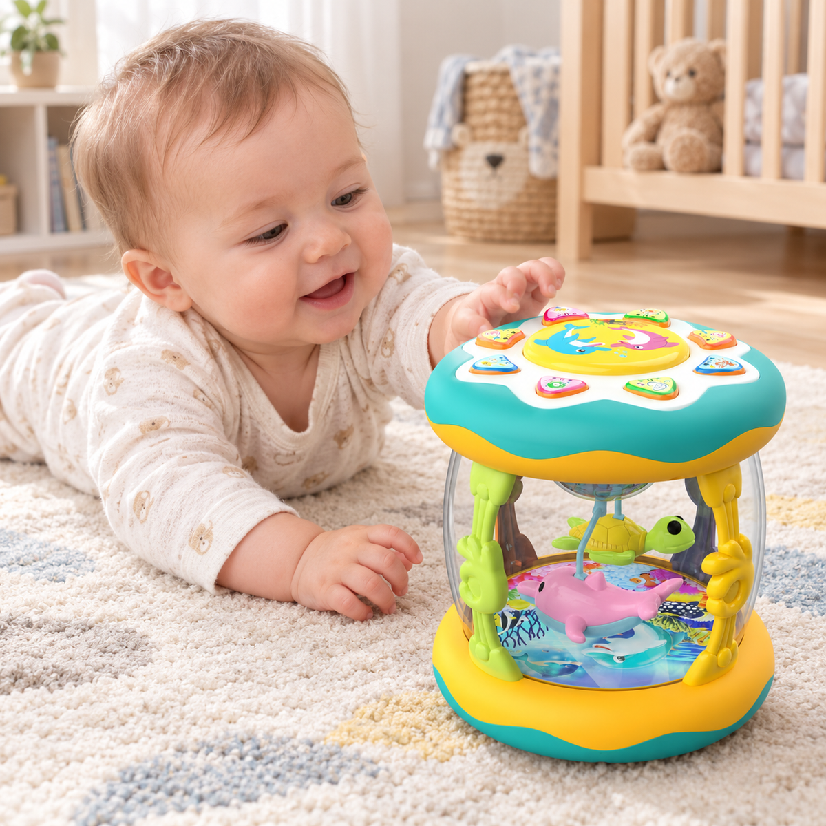 Jouet musical interactif avec lumières Meluna™