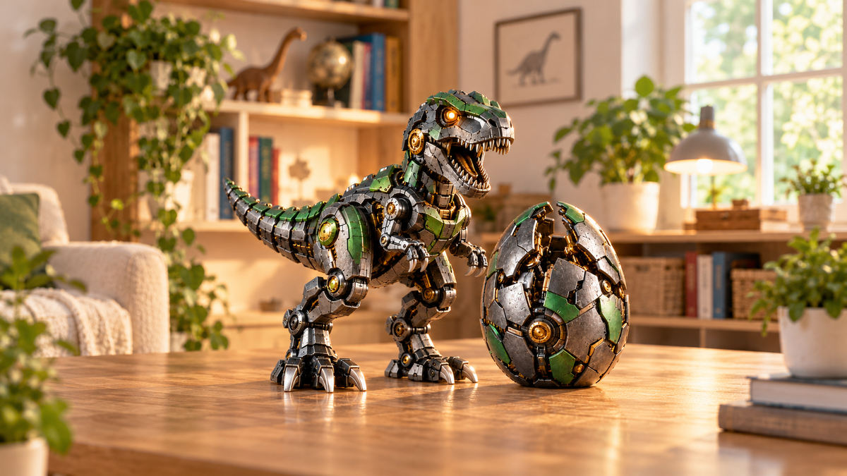 Eggzo™ Mechanical Dinosaur Egg Building Set