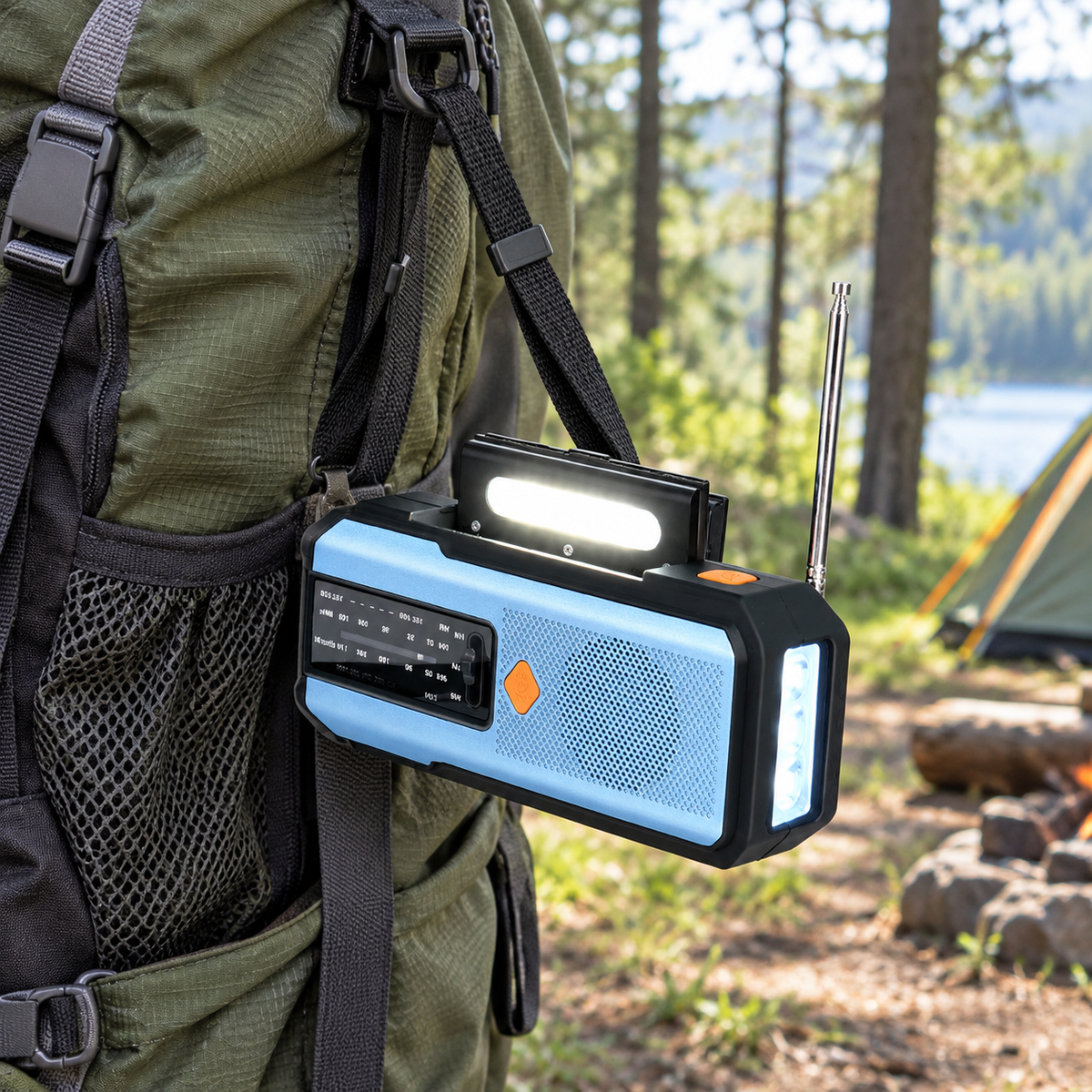 Stormo™ Solar Hand-Crank Emergency Weather Radio