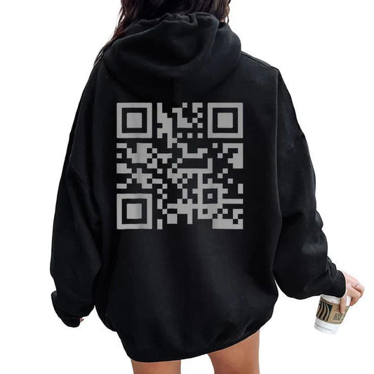 The QR Code Hoodie 18$ TODAY ONLY