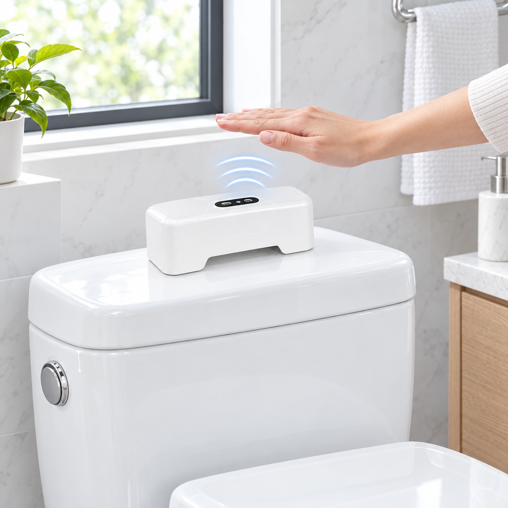 Sensor de descarga de vaso sanitário sem toque Flushly™