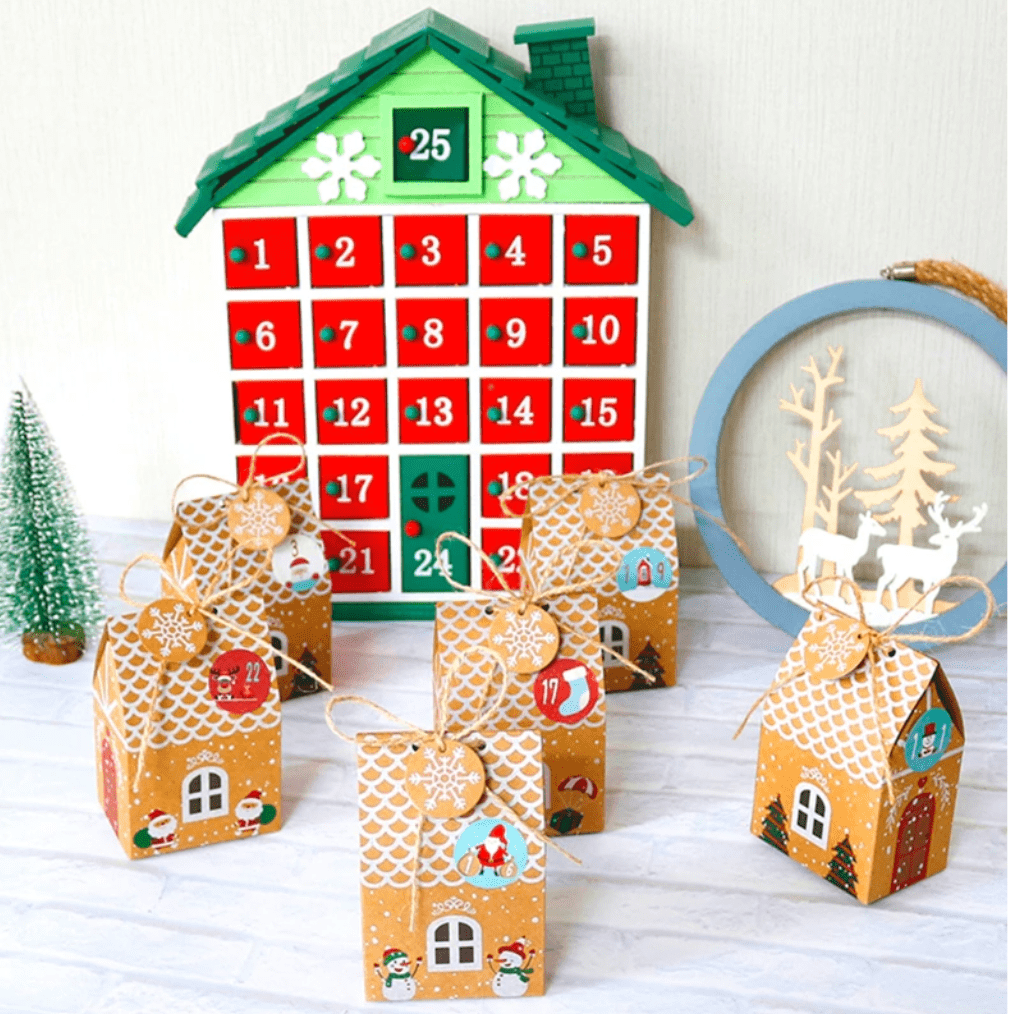 Glizm Home 2pcs Christmas House  Box