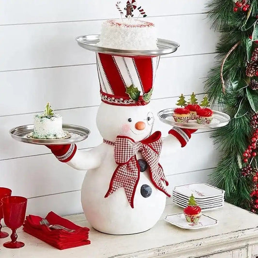 Glizm Home A Snowman Tray