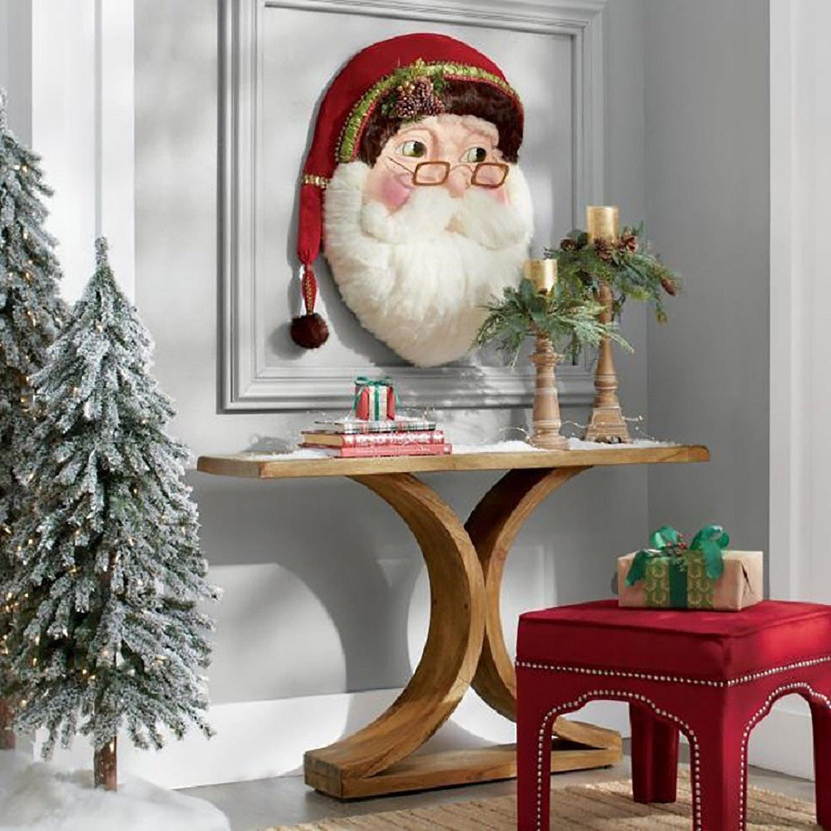 Houten kerstman