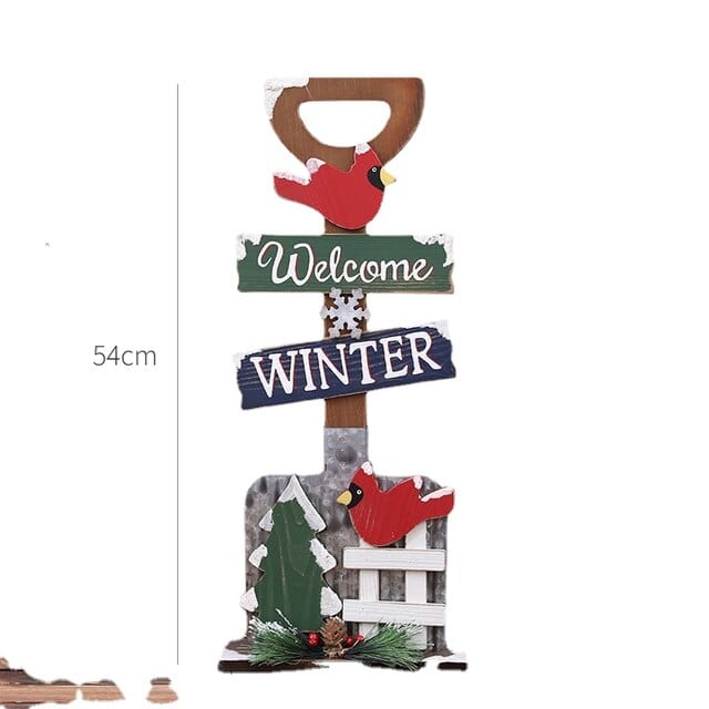 Glizm Home D-54cm Christmas decorations wood