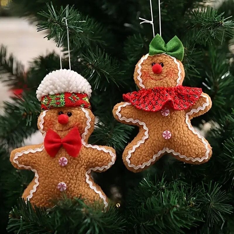 Pepparkakshår Man Kvinna Gransdekorationer