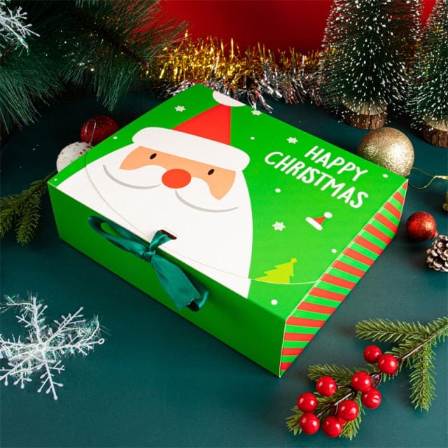 Glizm Home Green / 5pcs Box Santa Claus Christmas Gift Box