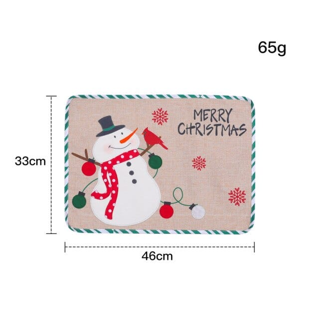 Glizm Home Santa Christmas Placemat