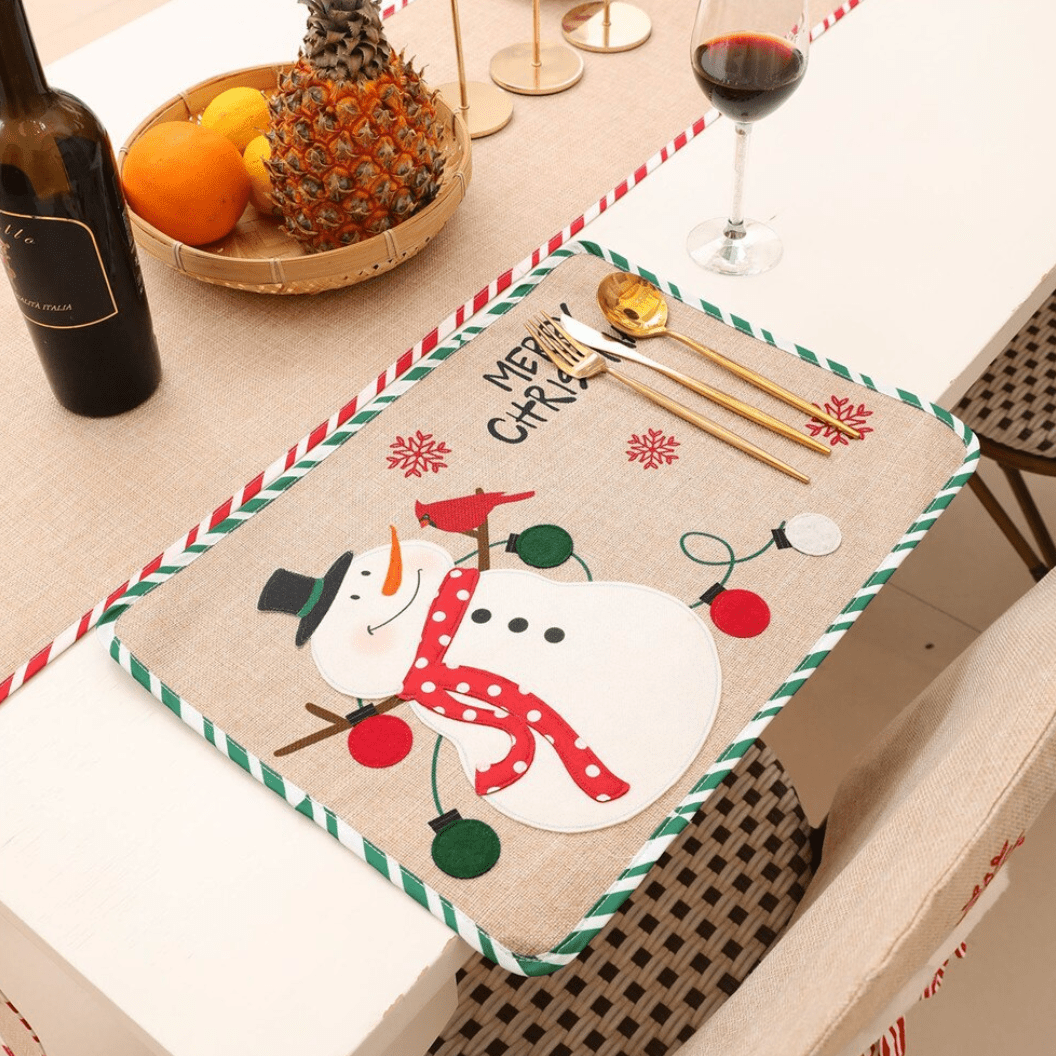 Glizm Home Snowman Snowman Placemat