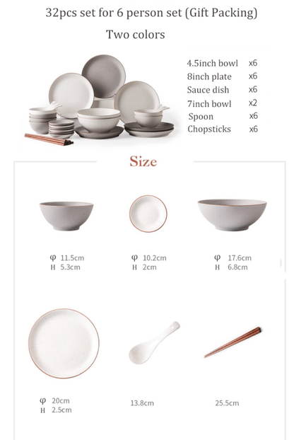 Glizm Home The 32 pieces Crockery Set