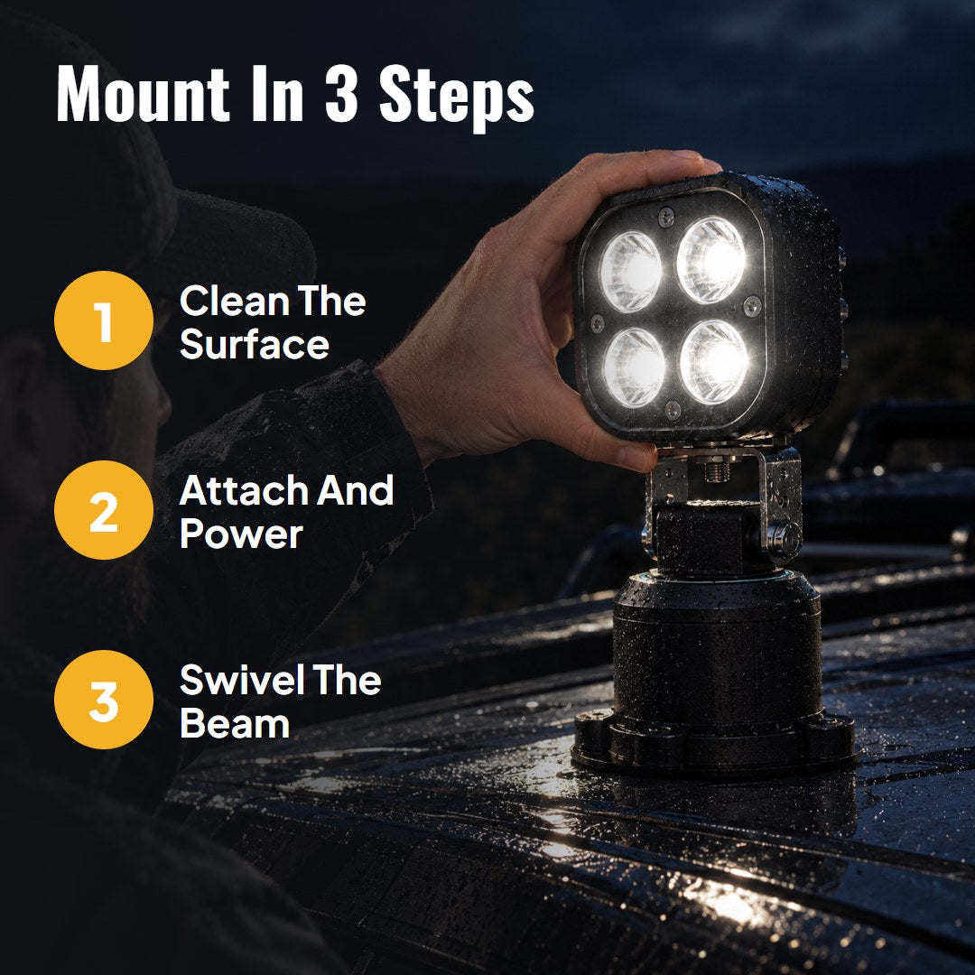 Lumtra™ 360° Rotating LED Pod Light