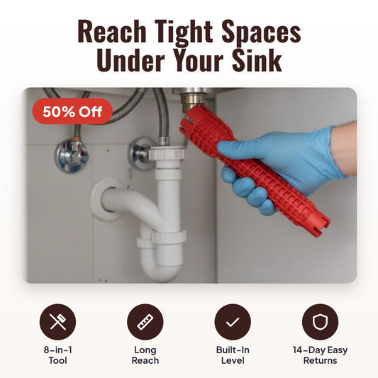 Pipora 8-in-1 sink wrench