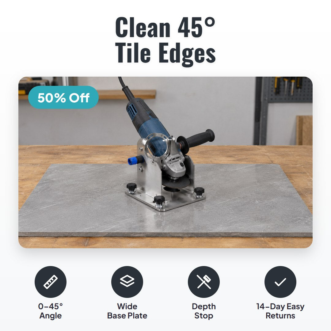 Grindro™ Angle Grinder Stand for Tile Chamfer Cutting