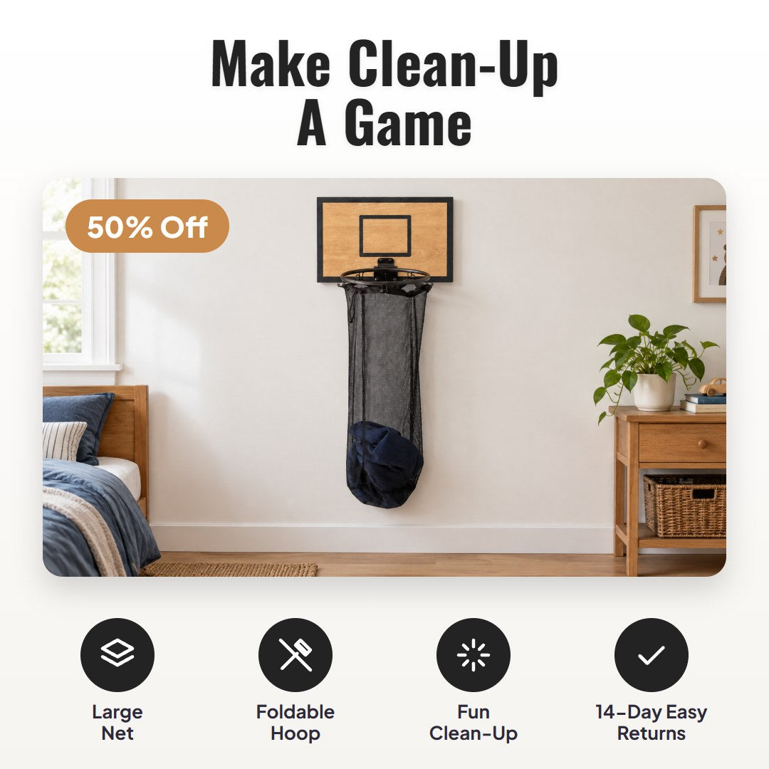 Hooply™ Basketball Laundry Hamper