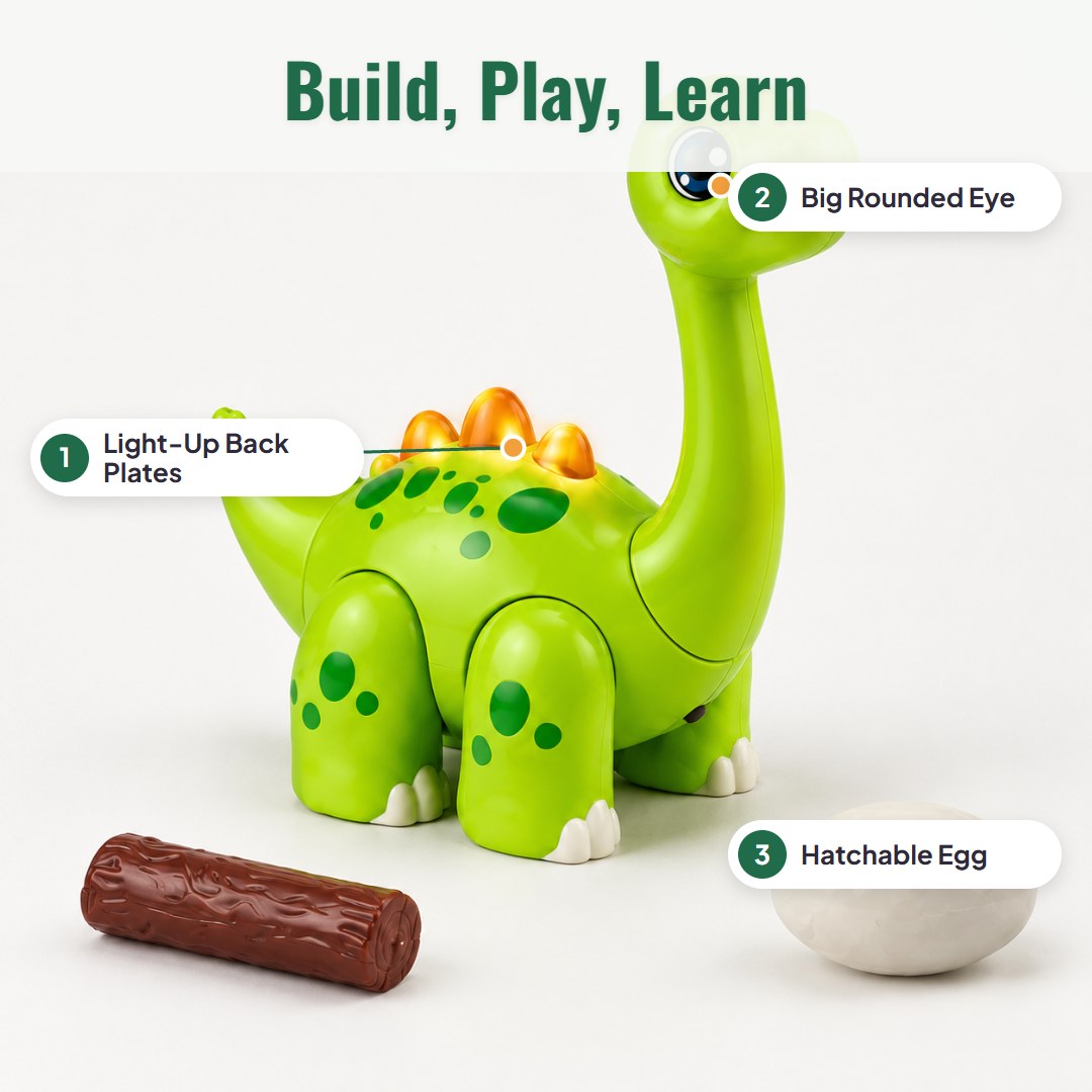 Dinoby™ dinosaurlegetøj, du selv bygger