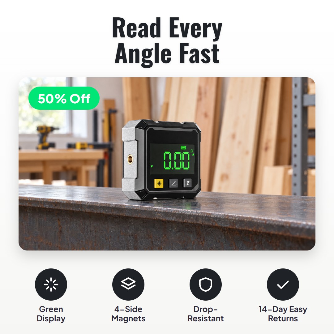 Nivelo™ Digital Inclinometer & Level