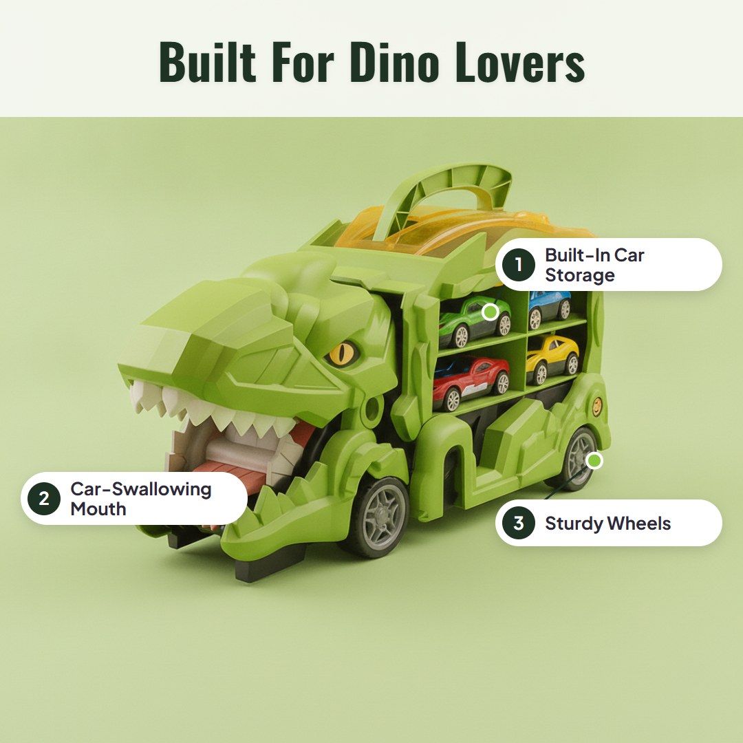 Dinoroll™ Dinosaur Car Transport Truck