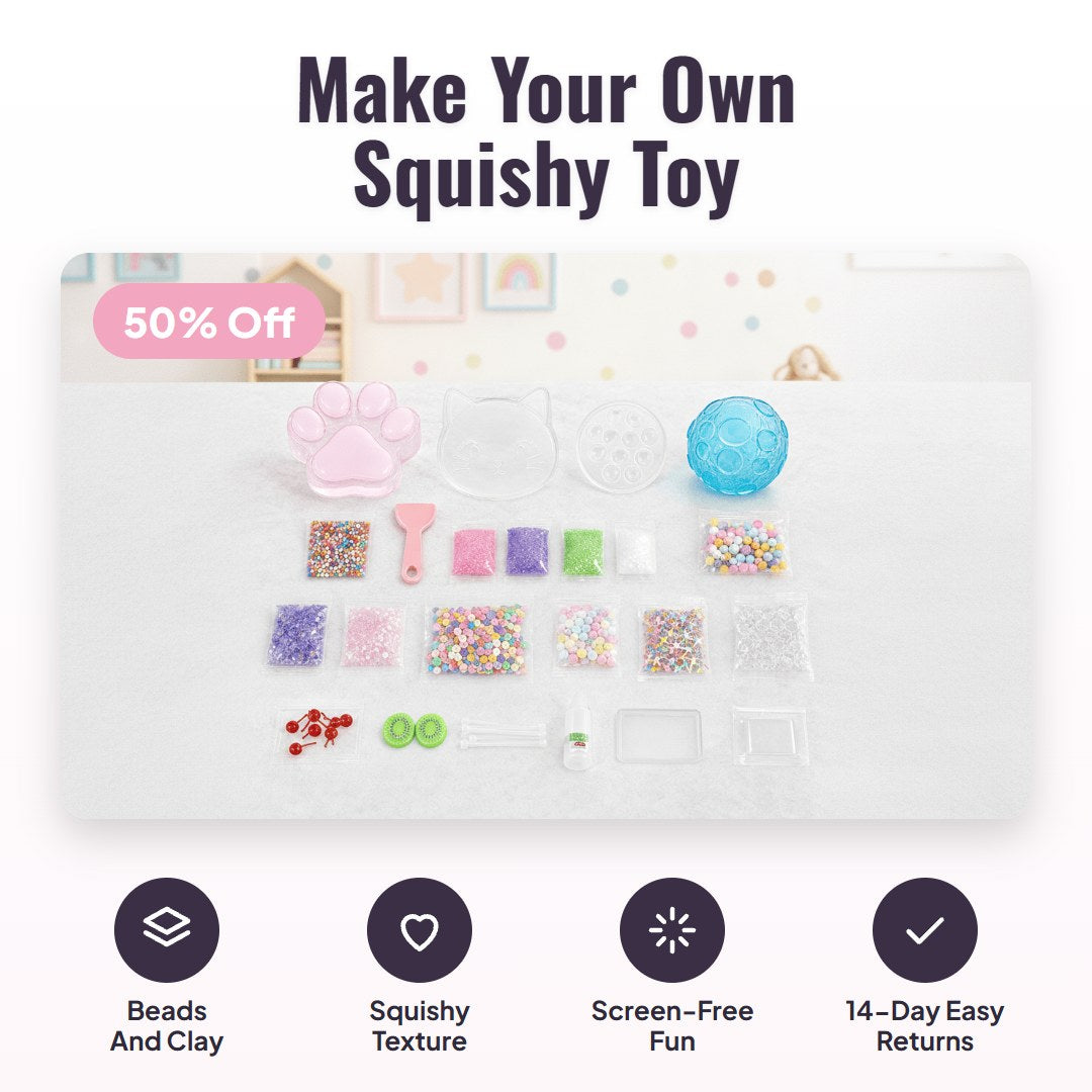 Squiblo™ gør-det-selv-sæt med squishy-legetøj