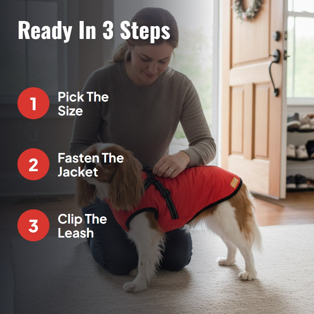 Pawcoat™ 3-in-1-Winterjacke für Hunde