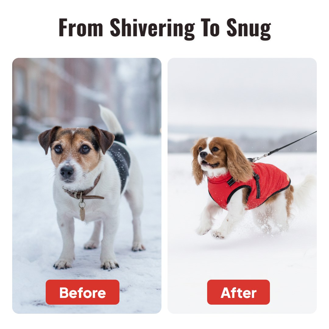 Pawcoat™ 3-in-1 Dog Winter Jacket