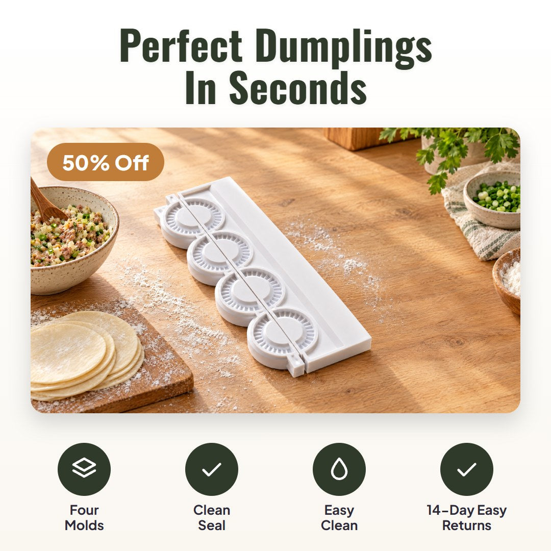 Crimpo™ dumplingspress för 4 dumplings