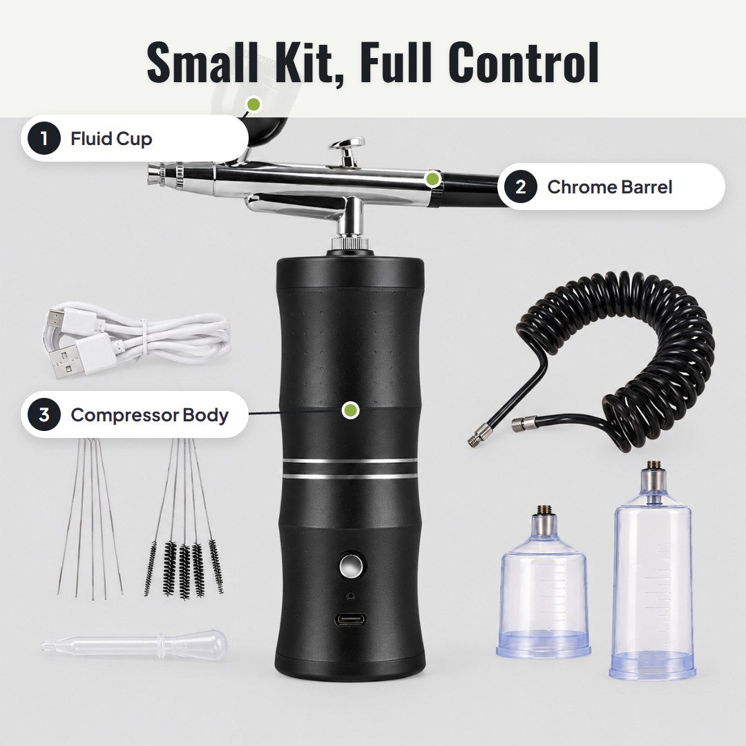 Aerolo™-elektrisk airbrush-sæt med kompressor