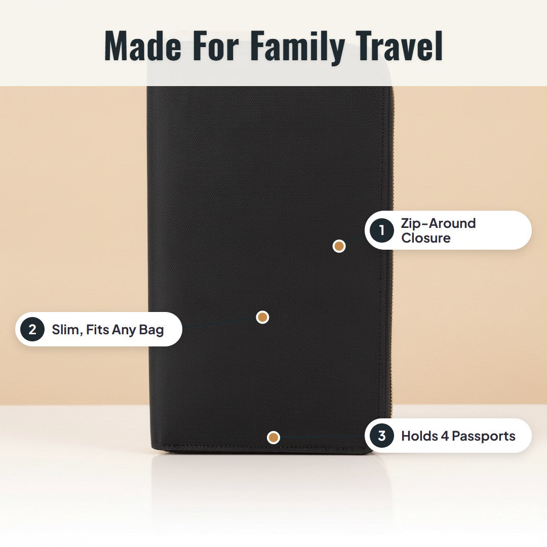Travelo™ Familien-Passhülle für 4 Personen