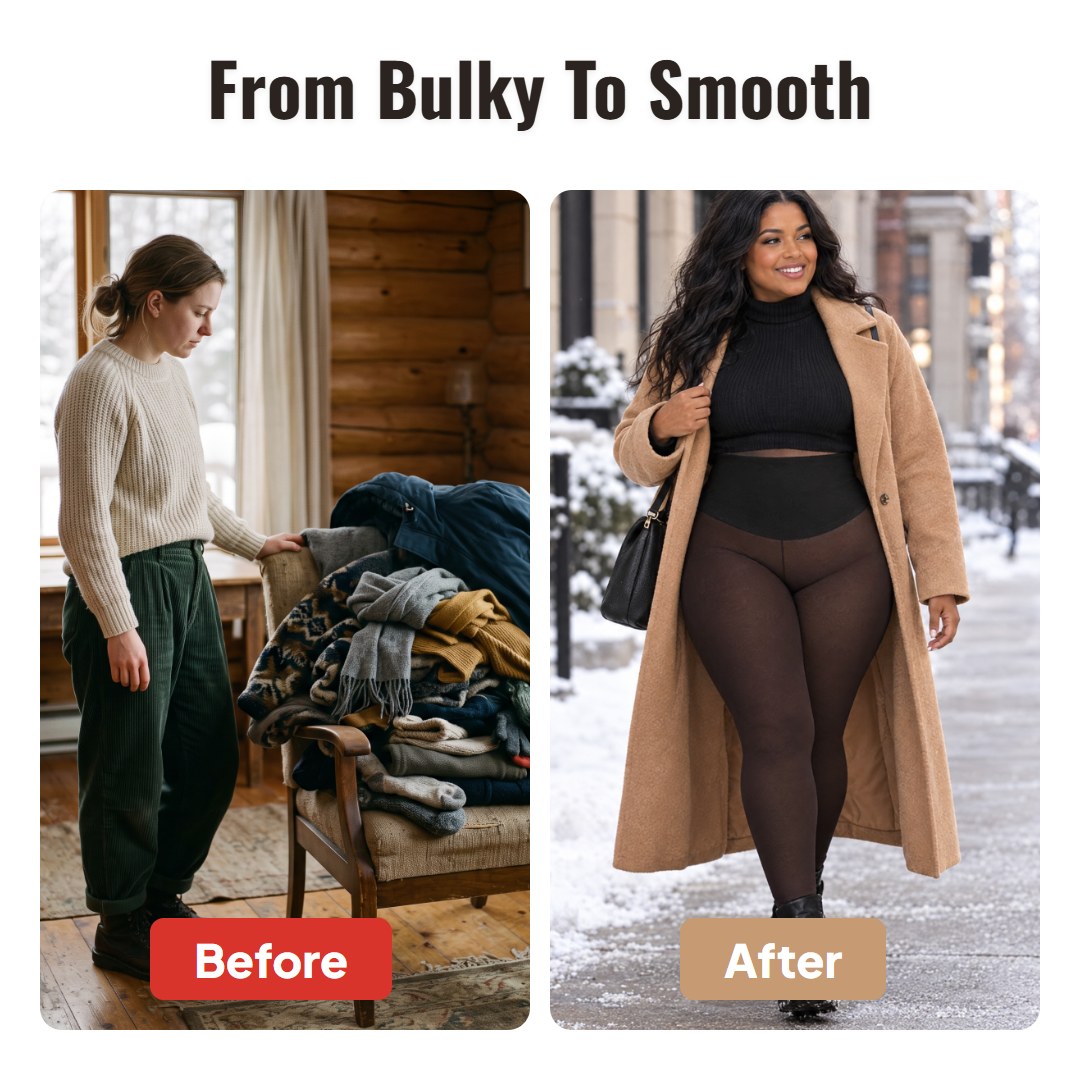 Velvo™ formande leggings med fleecefoder