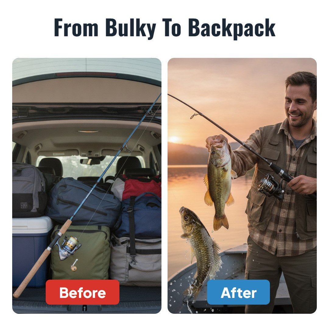 Castro™ Foldable Telescopic Fishing Rod