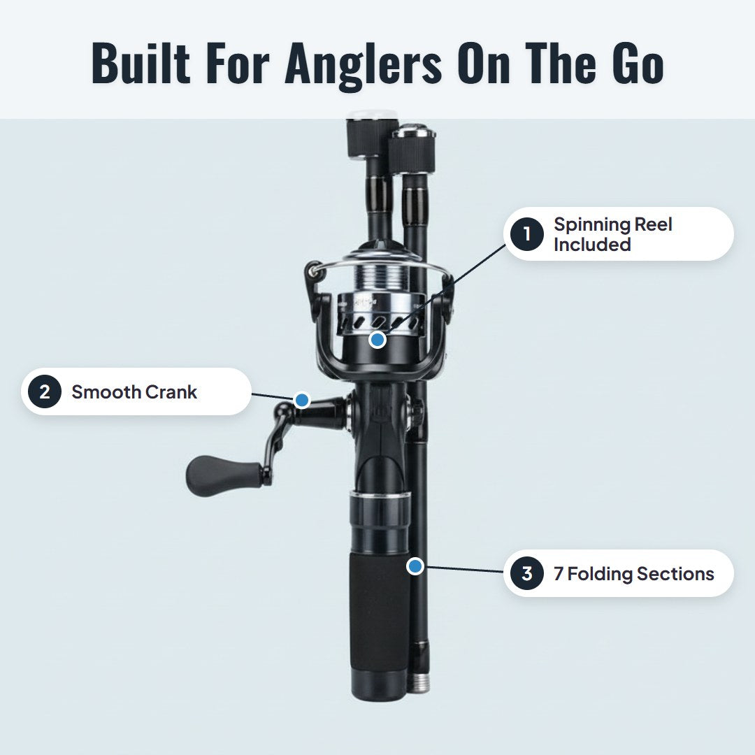 Castro™ Foldable Telescopic Fishing Rod