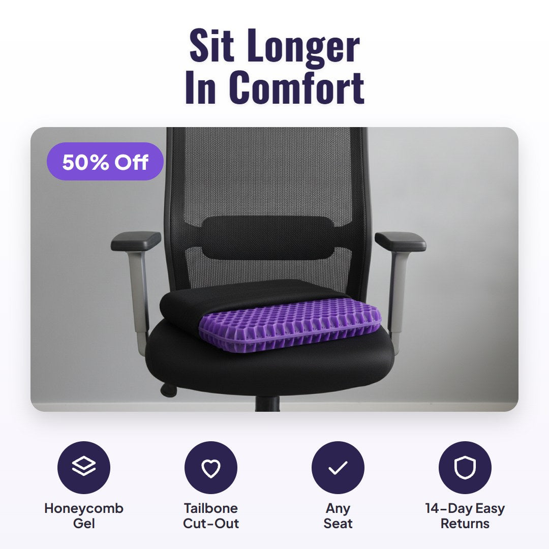 Hexaseat™ Honeycomb Gel Seat Cushion