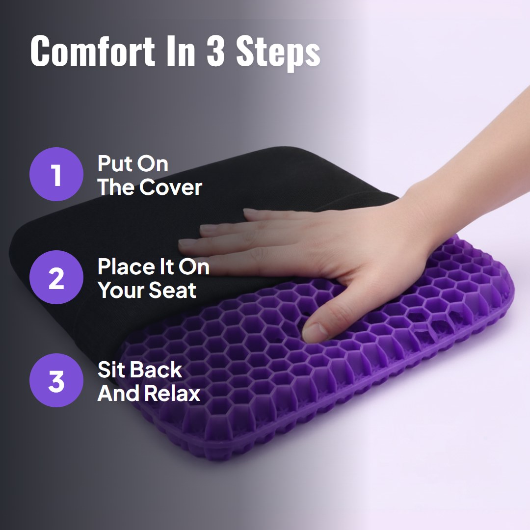 Hexaseat™ Honeycomb Gel Seat Cushion