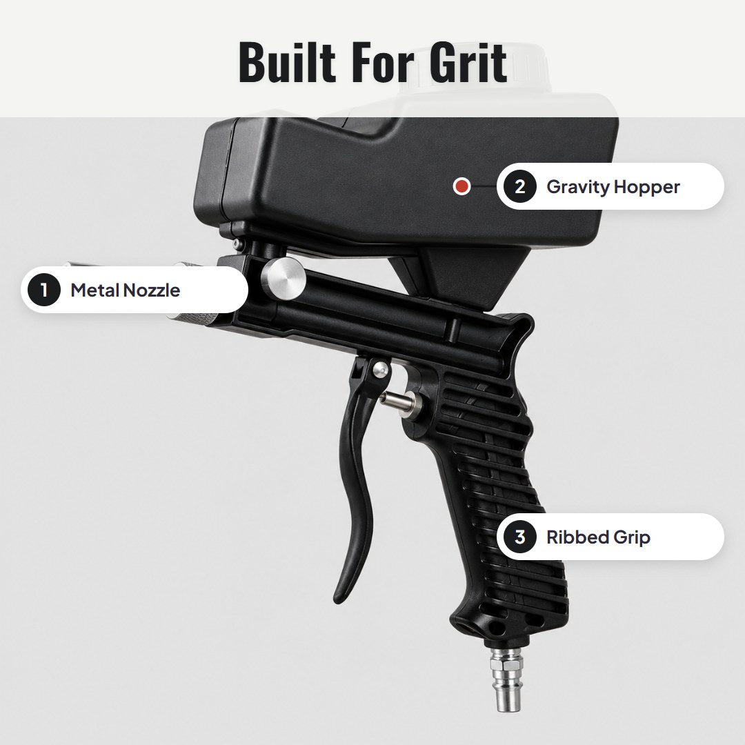 Gritto™ håndholdt pneumatisk sandblæsepistol