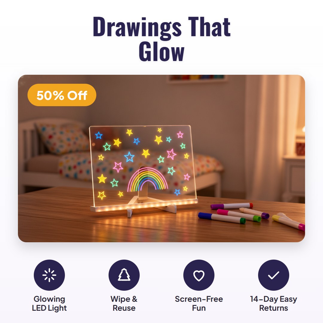 Doodla™ LED kreslicí tabulka pro děti