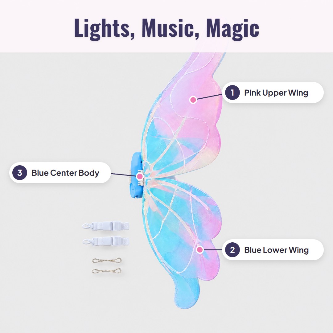 Fluttra™ Light-Up Butterfly Wings