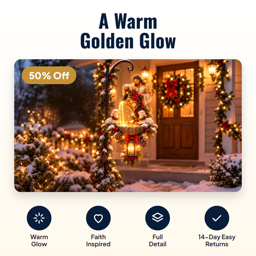 Luminel™ Lighted Hanging Christmas Fountain