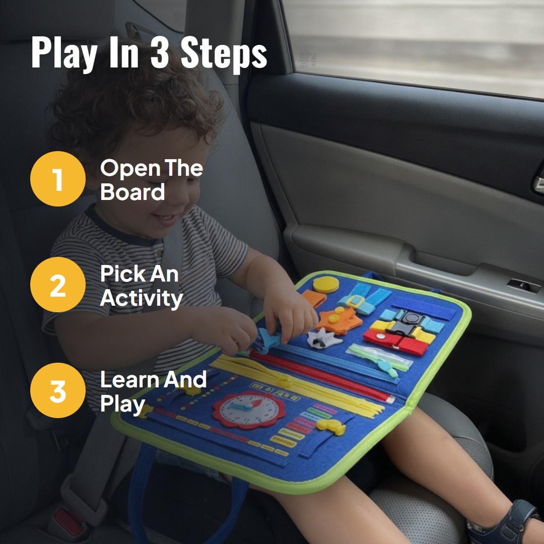 Tinkla™ Montessori Busy Board for Toddlers